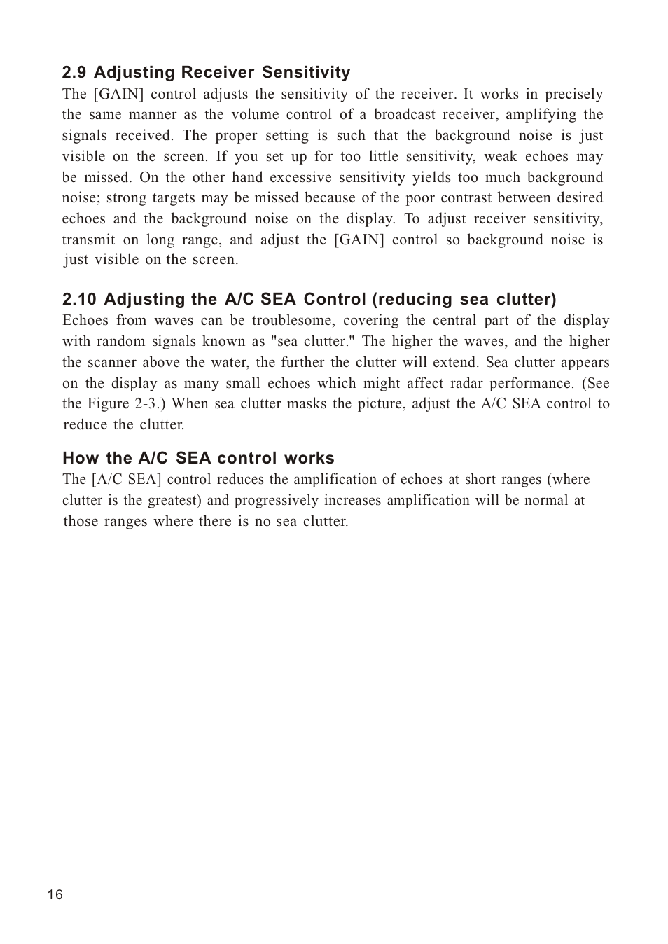 Ò³ãæ 24 | Onwa Marine Electronics KR-1338C v.1 User Manual | Page 24 / 87