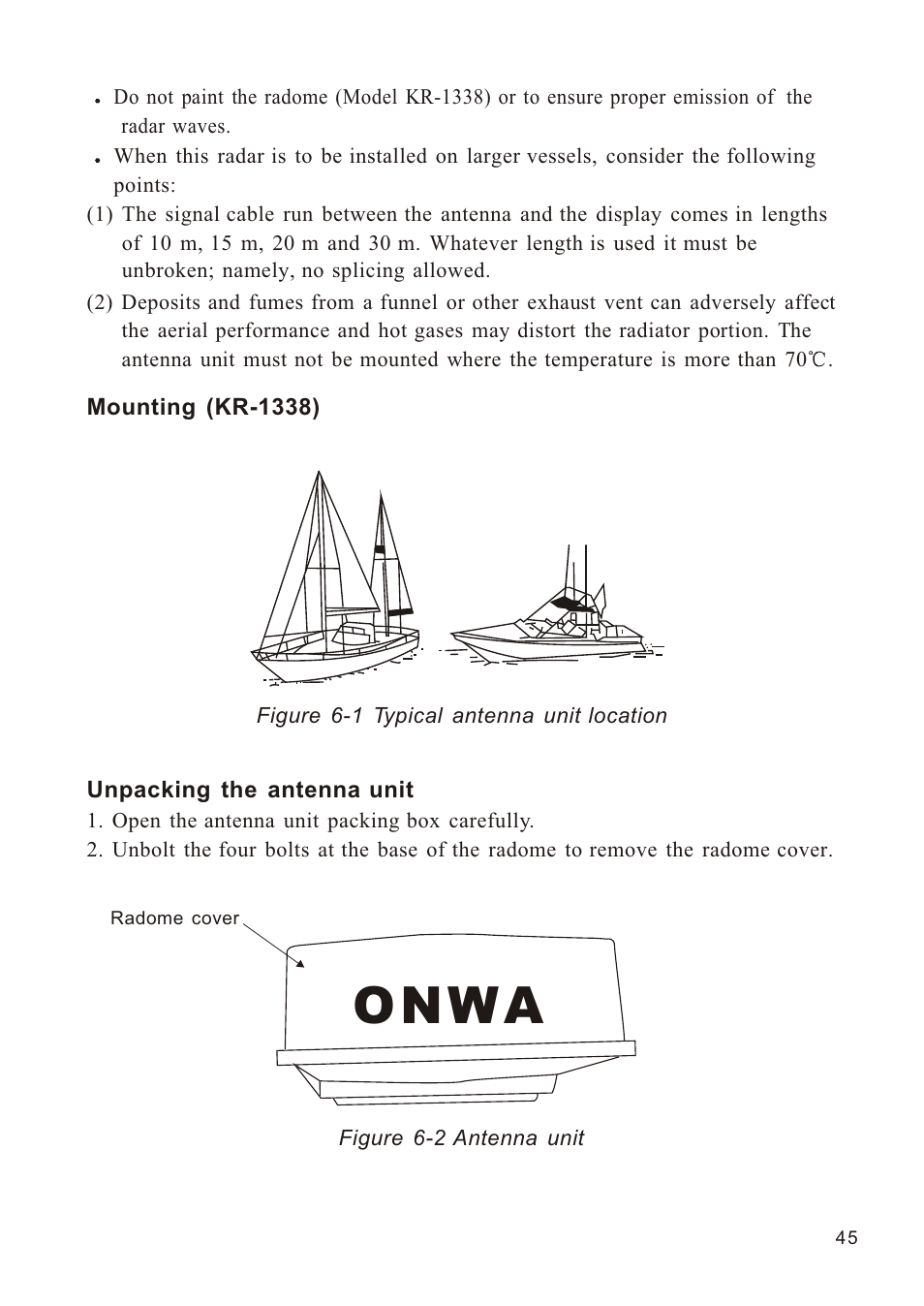 Ò³ãæ 53, O n w a | Onwa Marine Electronics KR-1338C v.1 User Manual | Page 53 / 87