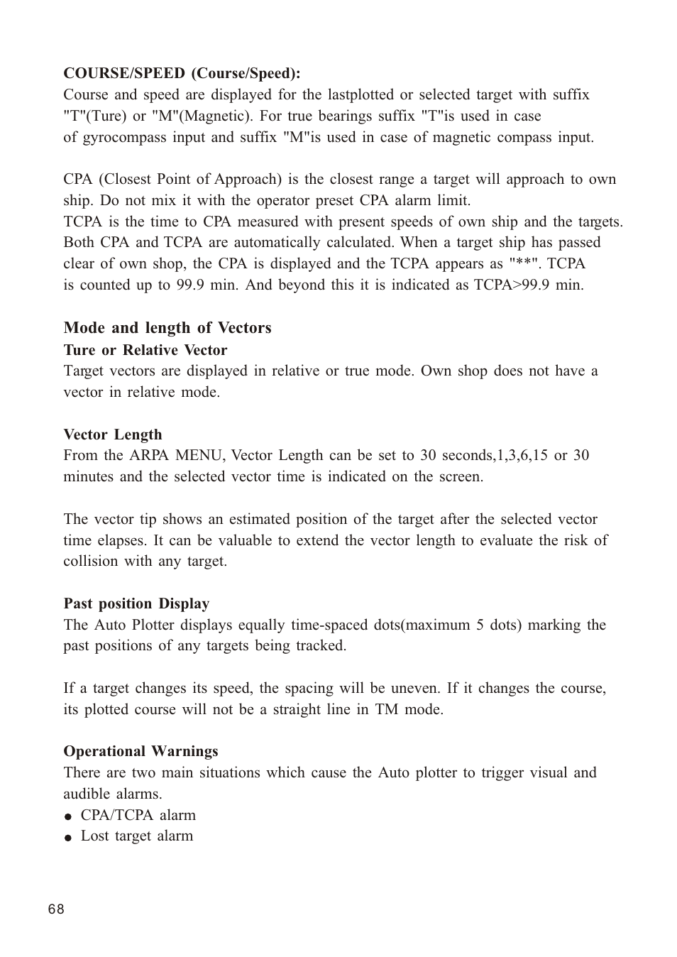 Ò³ãæ 76 | Onwa Marine Electronics KR-1338C v.1 User Manual | Page 76 / 87