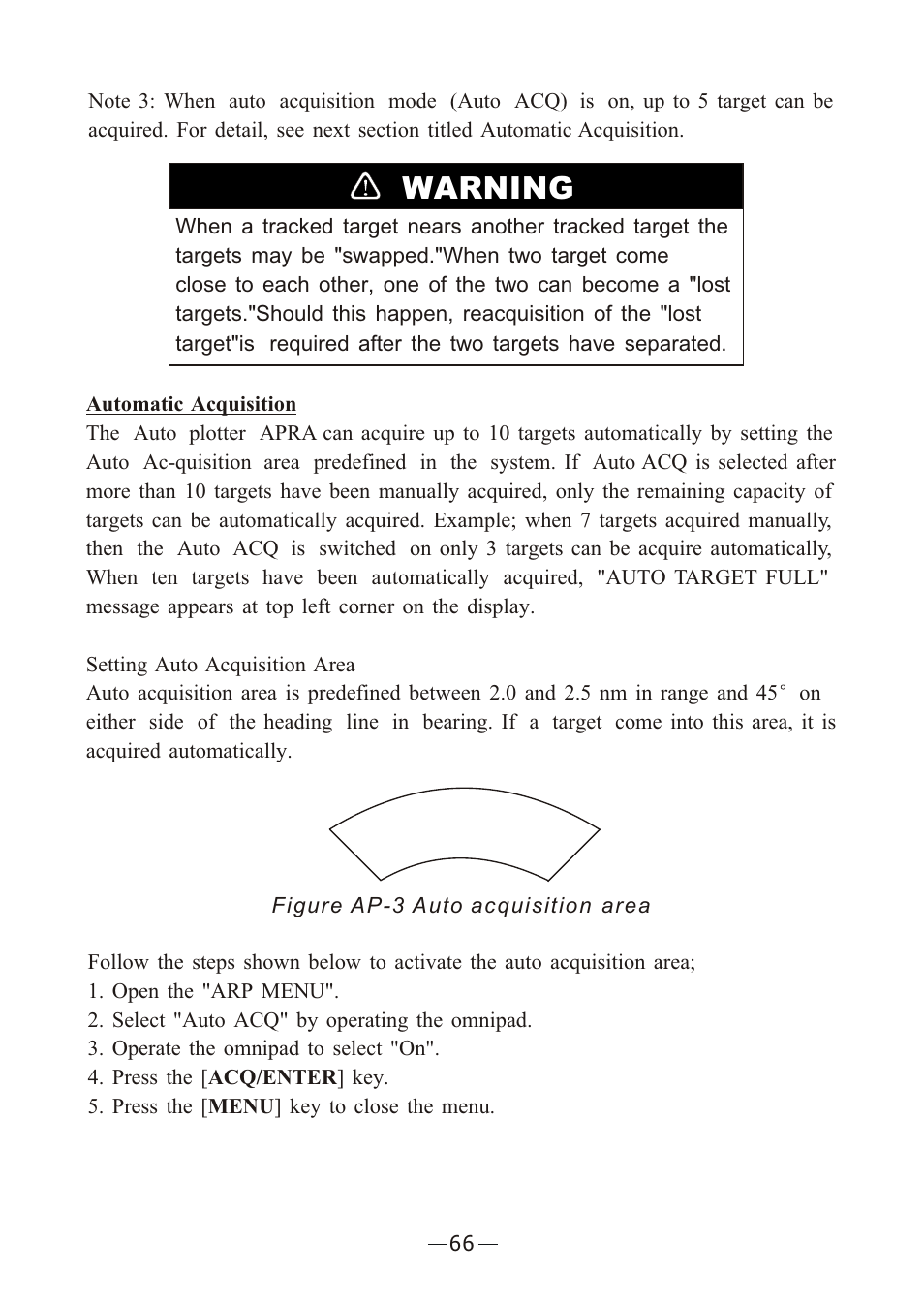 Ò³ãæ 73, Warning | Onwa Marine Electronics KR-12X8 User Manual | Page 73 / 92