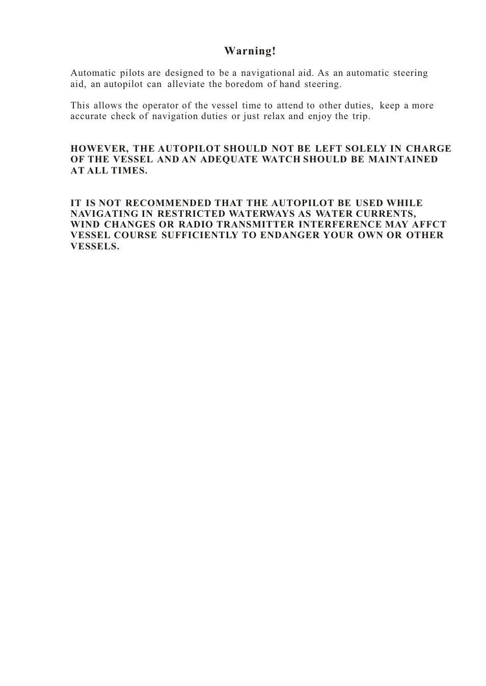 Ò³ãæ 3 | Onwa Marine Electronics KAP-833 User Manual | Page 3 / 37