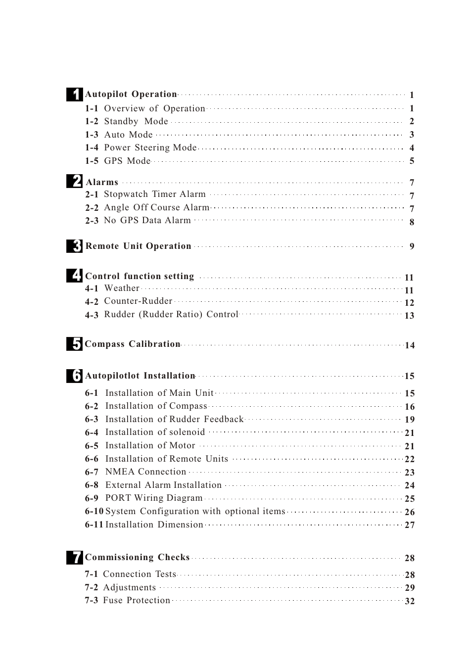 Ò³ãæ 5 | Onwa Marine Electronics KAP-833 User Manual | Page 5 / 37