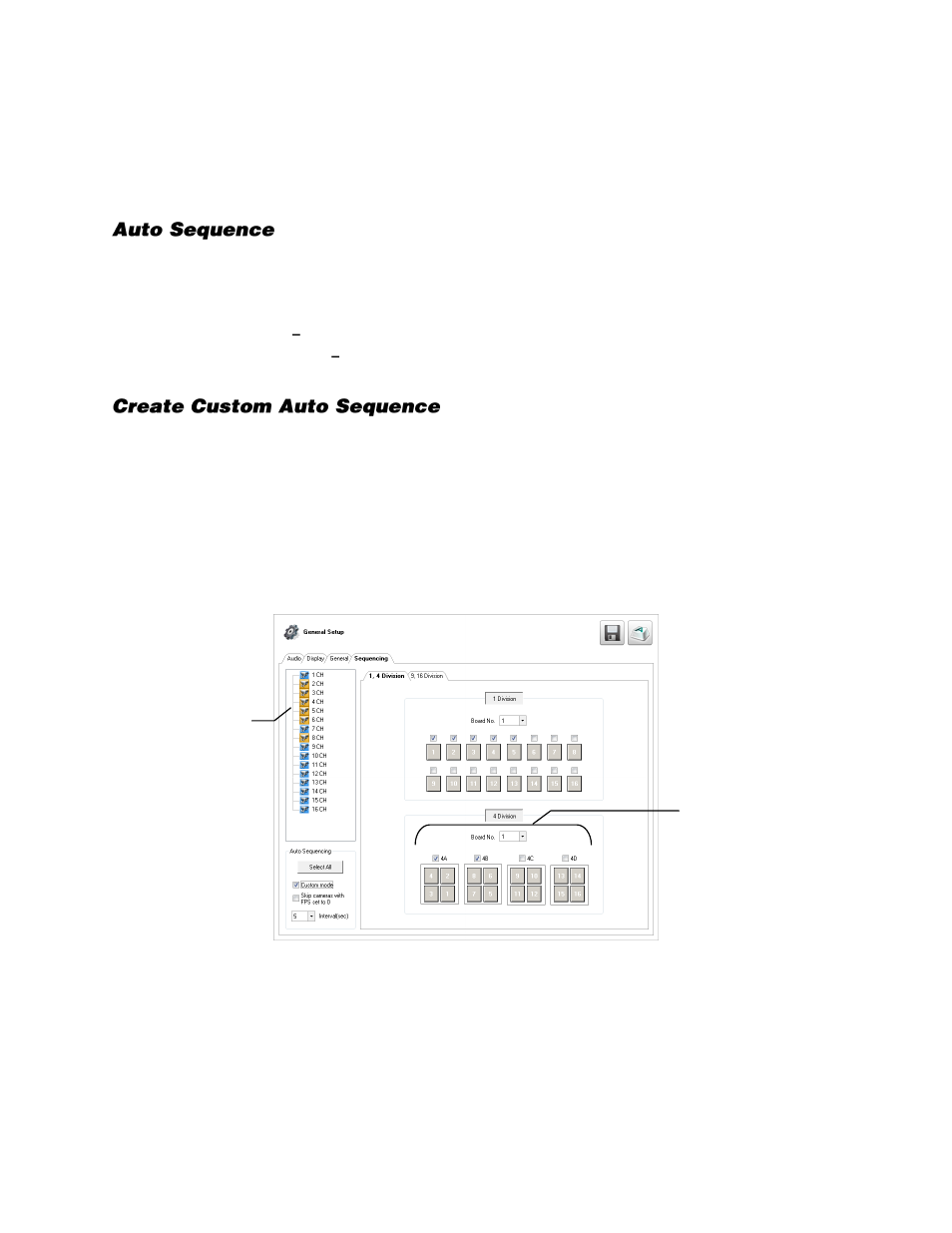 Sequencing, Auto sequence, Create custom auto sequence | OpenEye Gen6 X-Series User Manual | Page 58 / 123