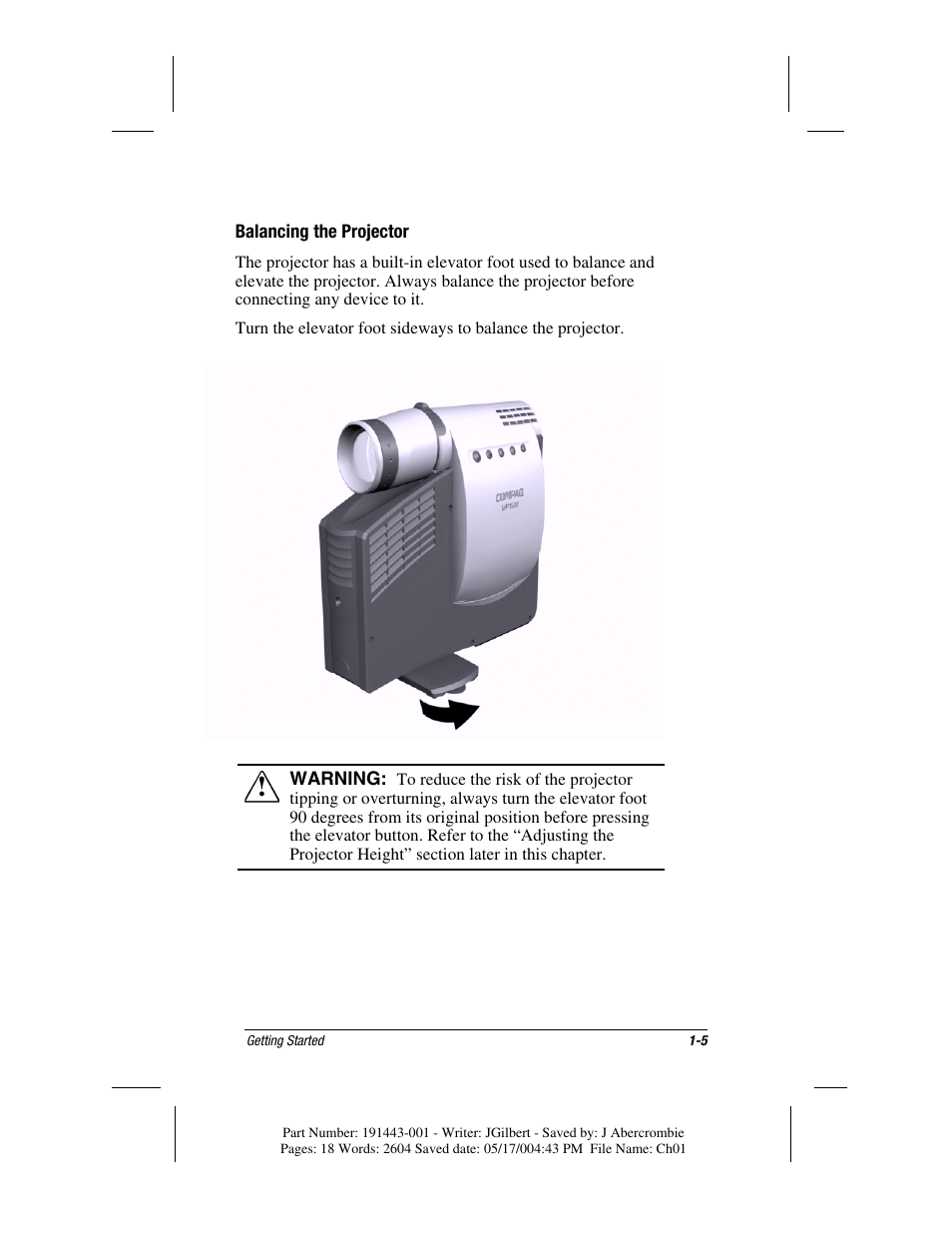 Compaq MP1800 User Manual | Page 11 / 68