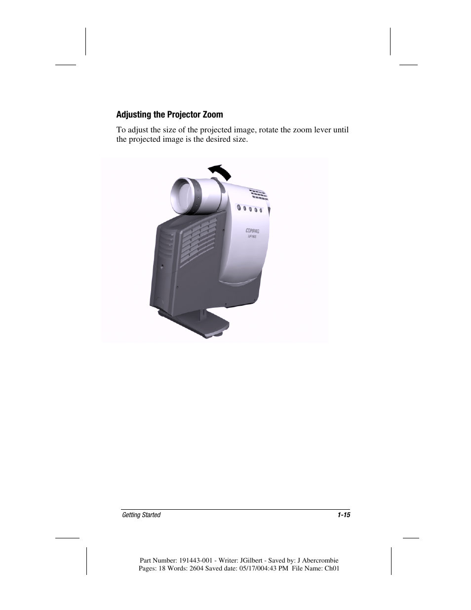 Compaq MP1800 User Manual | Page 21 / 68