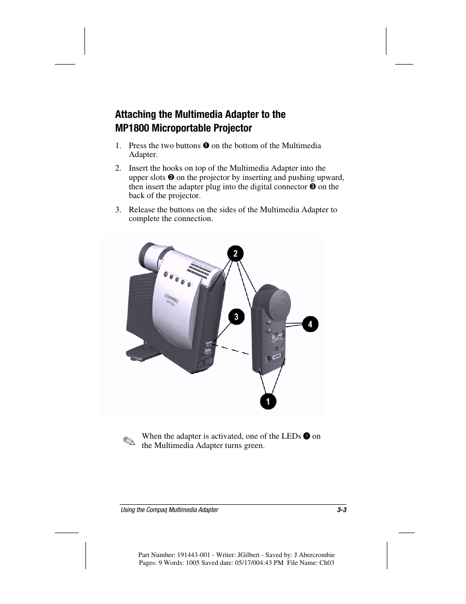 Compaq MP1800 User Manual | Page 36 / 68