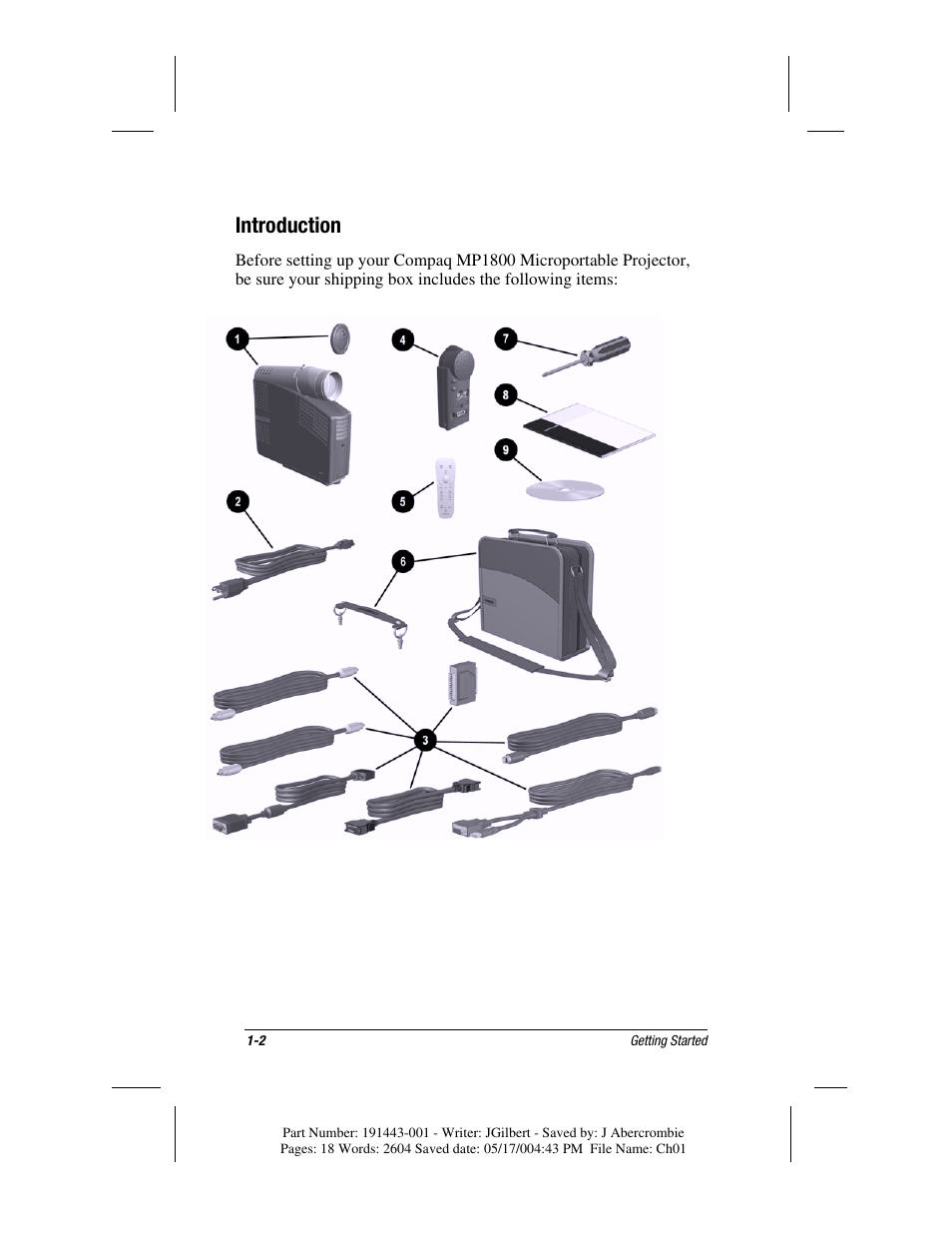 Introduction | Compaq MP1800 User Manual | Page 8 / 68