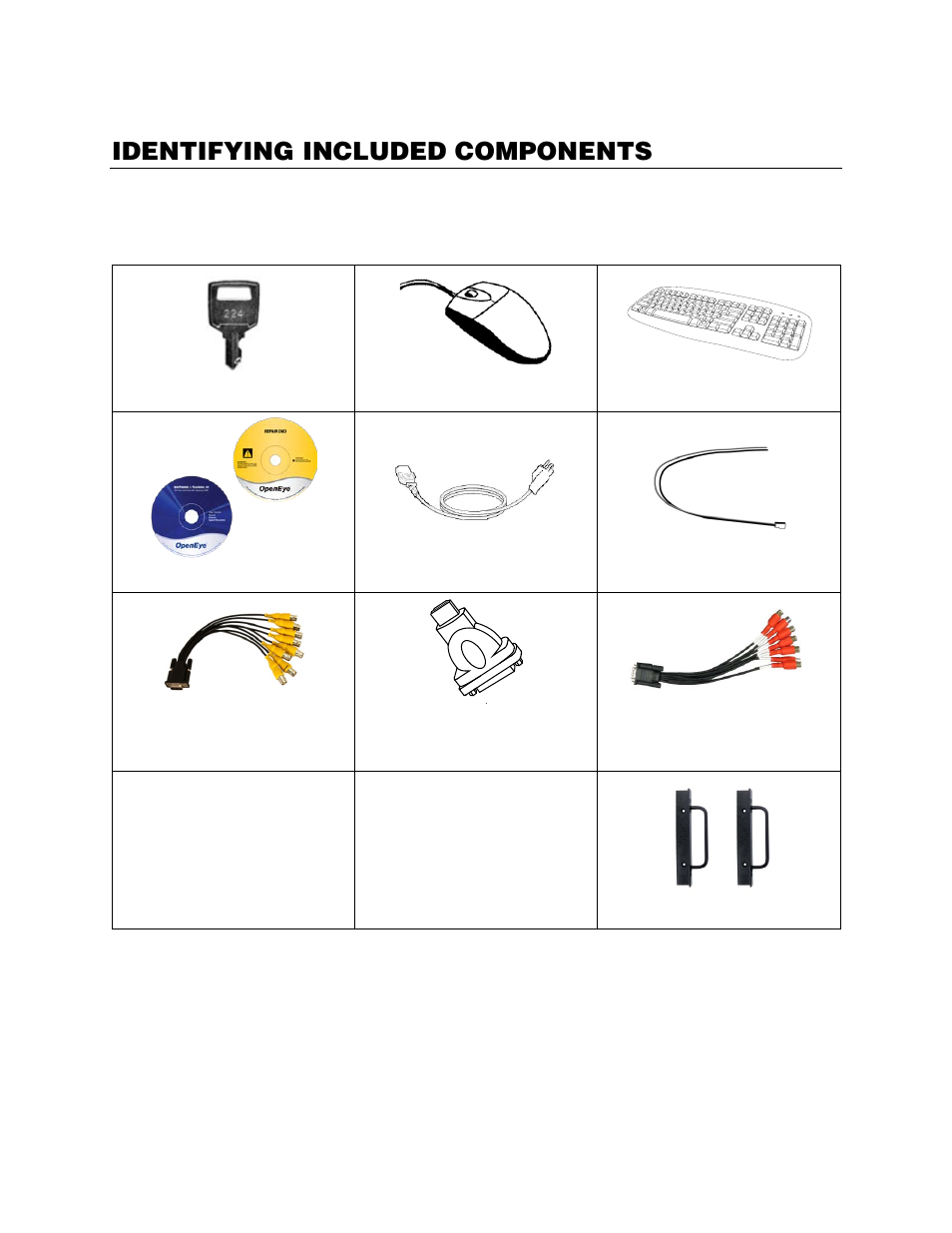 Identifying included components | OpenEye Gen6 X-Series Hardware Manual User Manual | Page 17 / 30