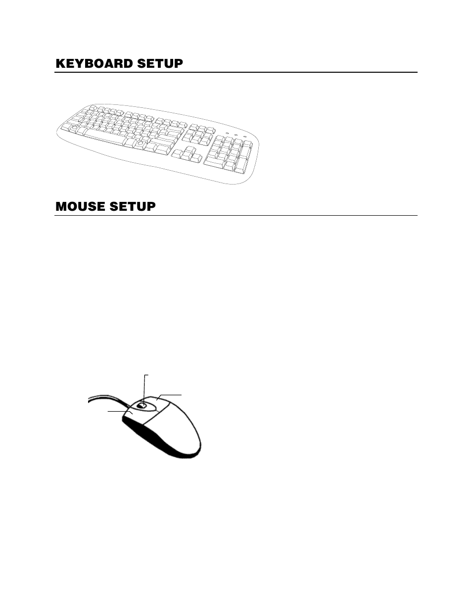 Keyboard setup, Mouse setup | OpenEye Gen6 X-Series Hardware Manual User Manual | Page 18 / 30