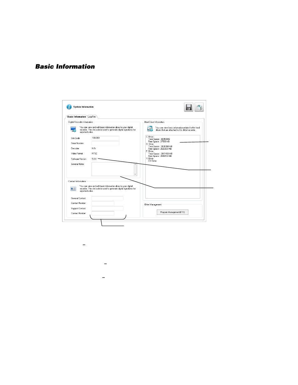 System information, Basic information | OpenEye Gen6 N-Series User Manual | Page 69 / 112