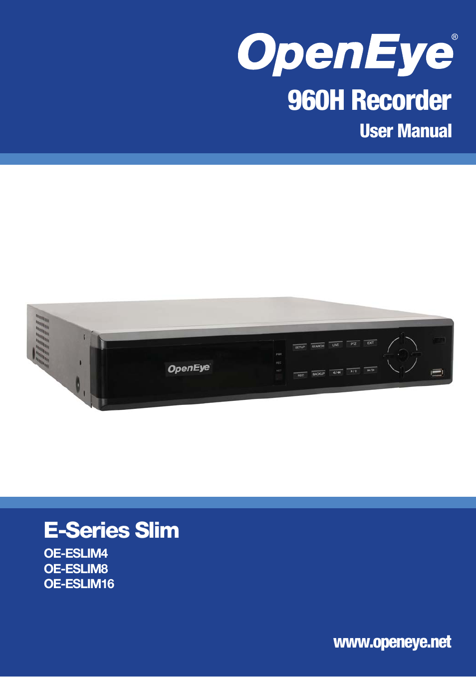 OpenEye E-Series Slim User Manual | 79 pages