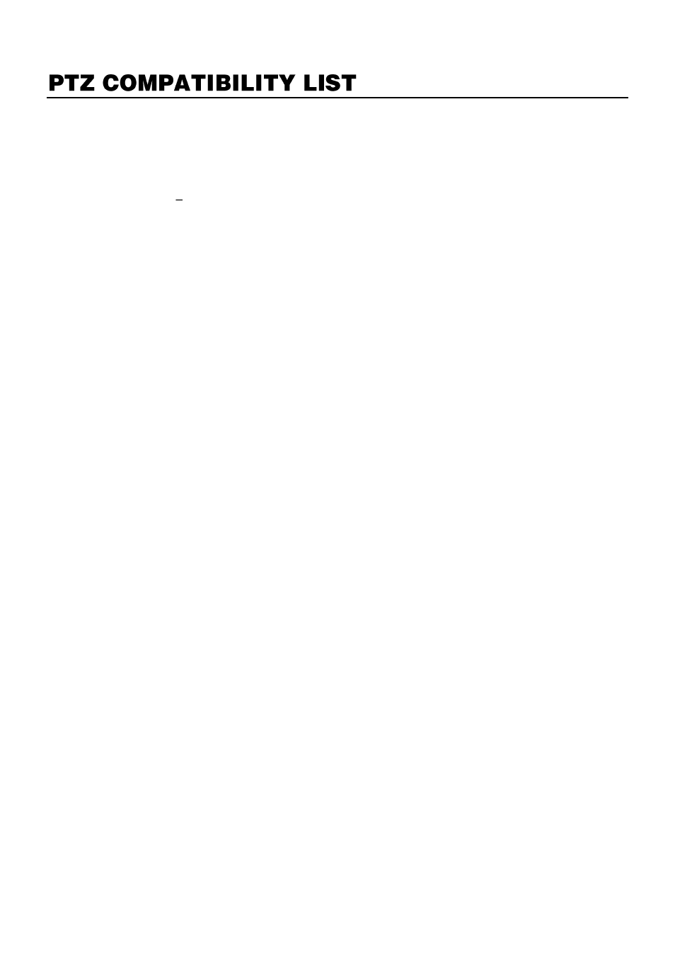Ptz compatibility list | OpenEye E-Series Slim User Manual | Page 15 / 79