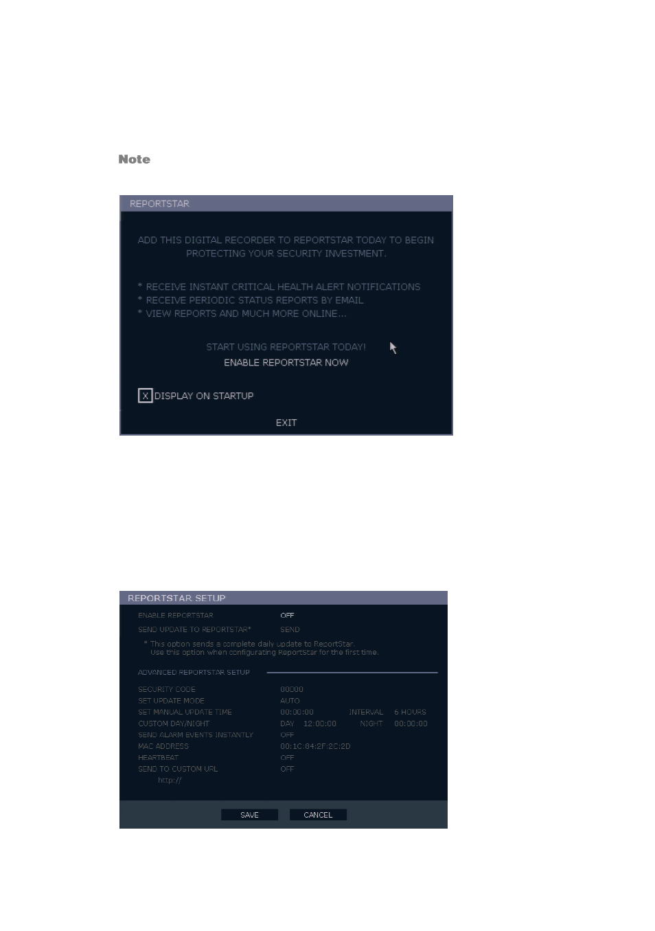 Reportstar | OpenEye E-Series Slim User Manual | Page 50 / 79
