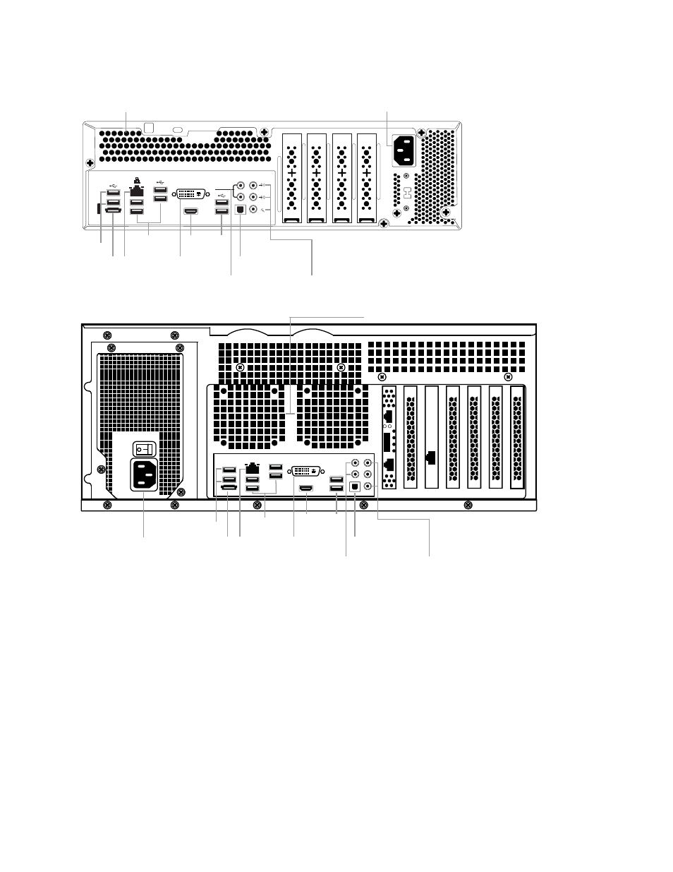 Nm rear panel, N4 rear panel | OpenEye Gen5 NVR User Manual | Page 19 / 95