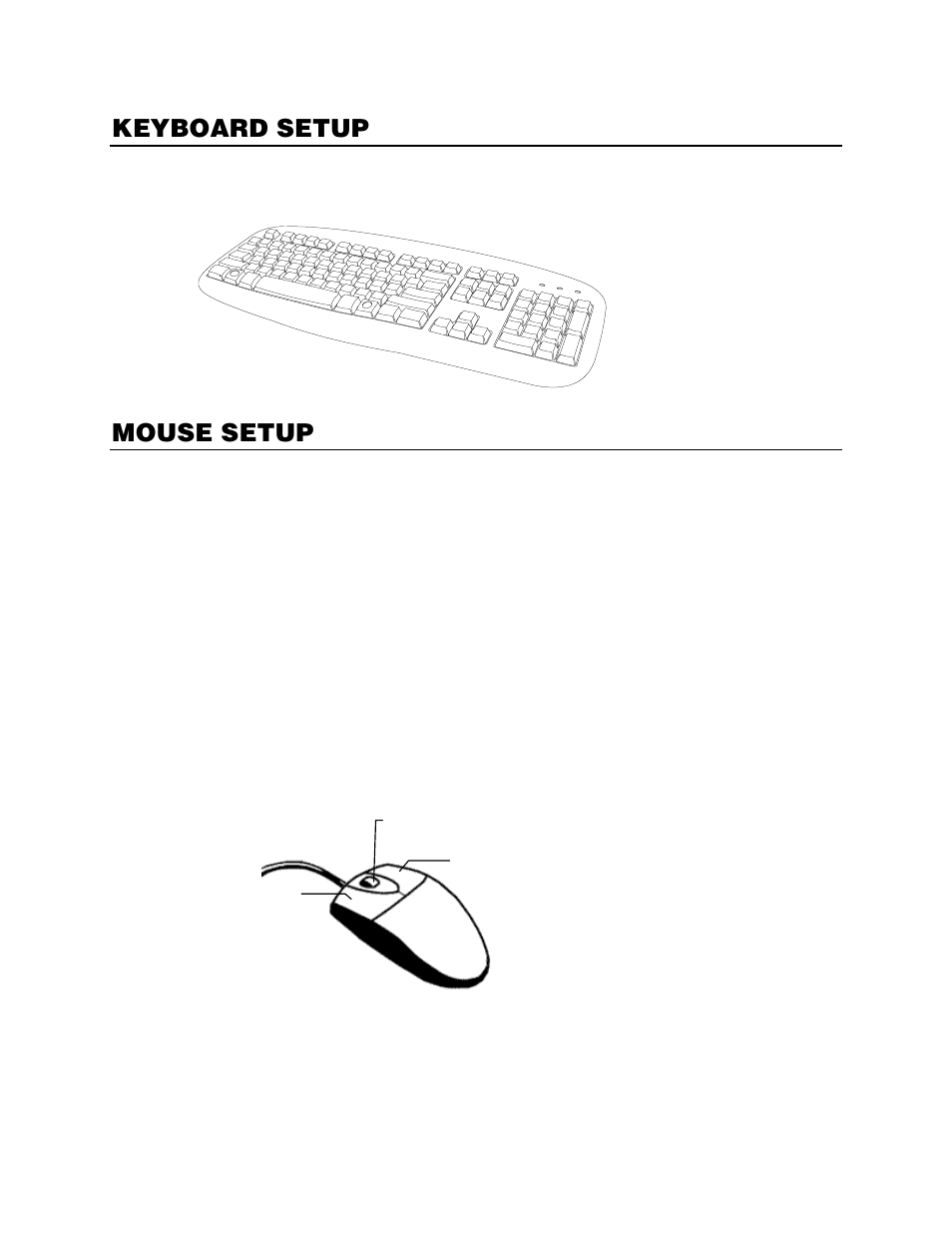 Keyboard setup, Mouse setup | OpenEye Gen5 NVR User Manual | Page 21 / 95
