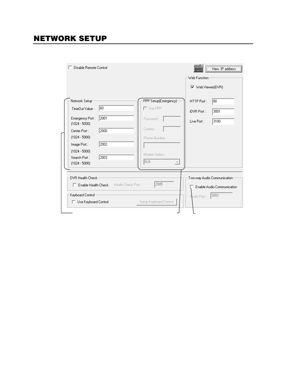 Network setup | OpenEye Gen5 NVR User Manual | Page 53 / 95