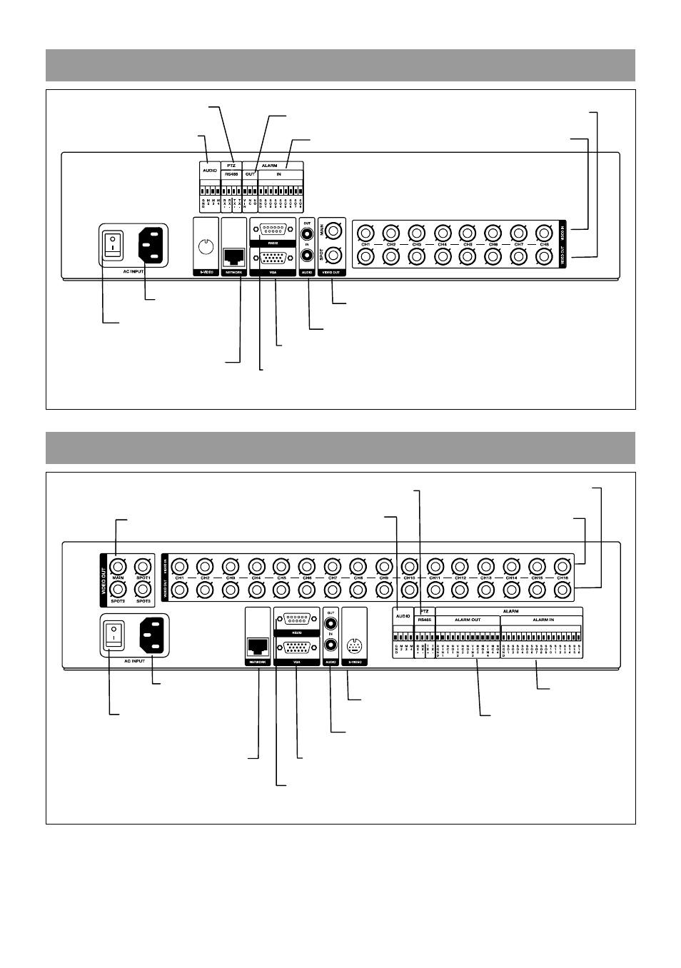 8 channel, 16 channel | OpenEye OE2-E120 User Manual | Page 19 / 75