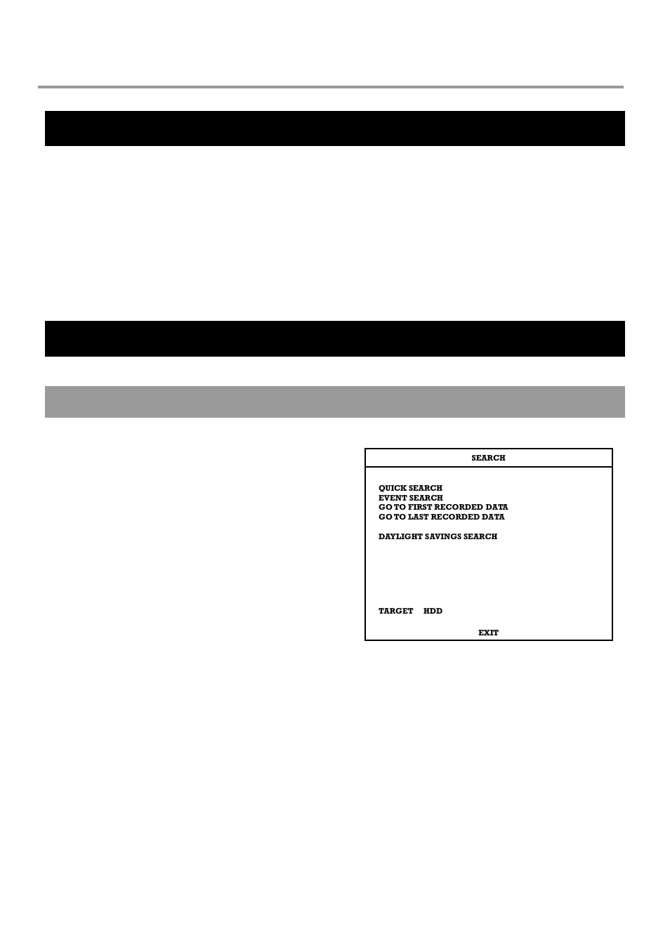 Instant recording, Search, Searching recorded data | Operation | OpenEye OE2-E120 User Manual | Page 42 / 75