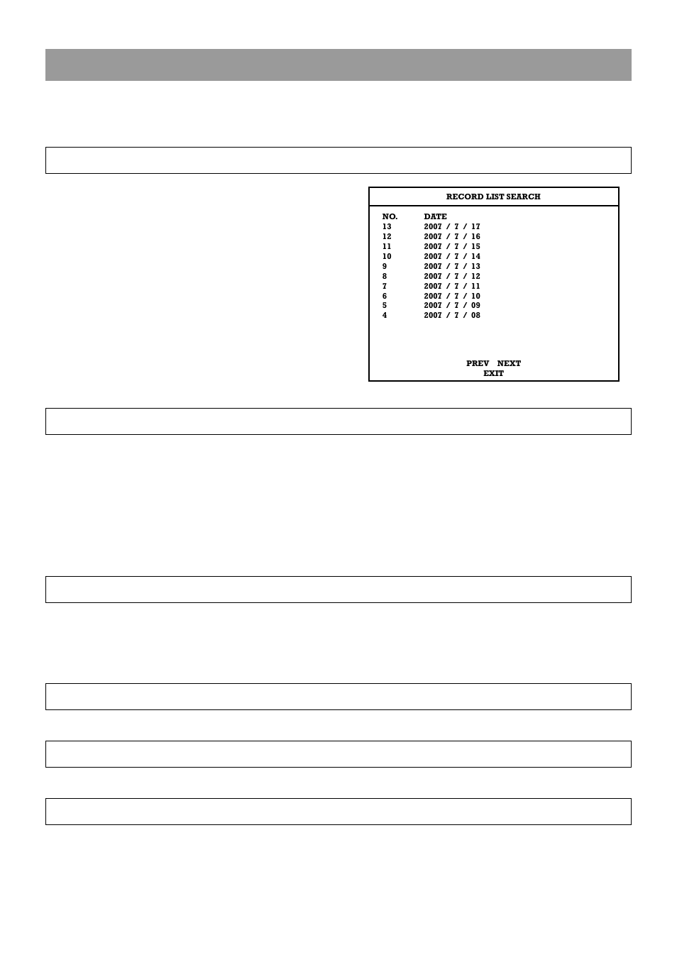 Search methods, Quick search, Event search | Daylight savings search, Go to first, Go to last, Go to jump | OpenEye OE2-E120 User Manual | Page 43 / 75