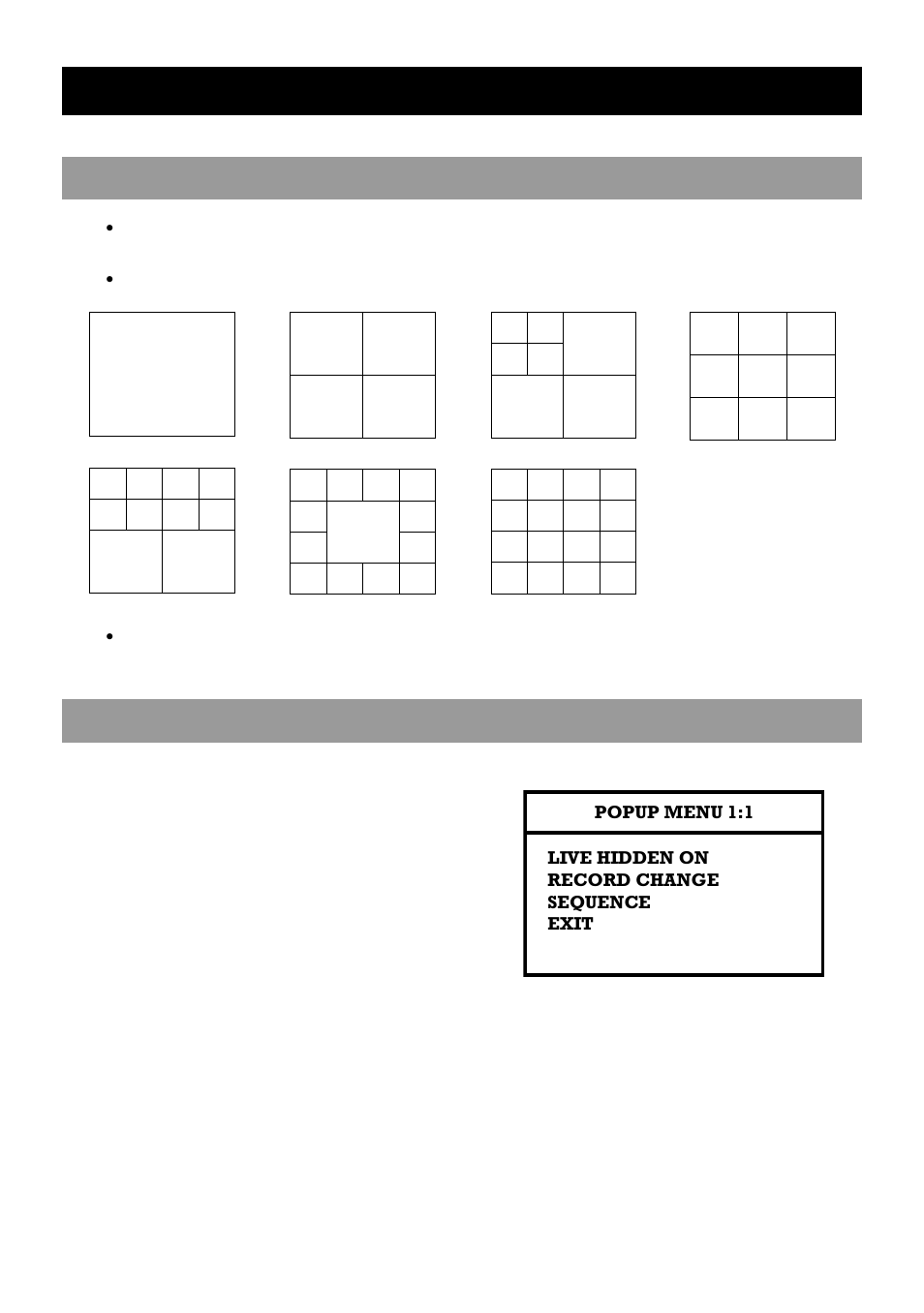 Monitoring, Select channel, Live popup menu | OpenEye OE2-E120 User Manual | Page 45 / 75