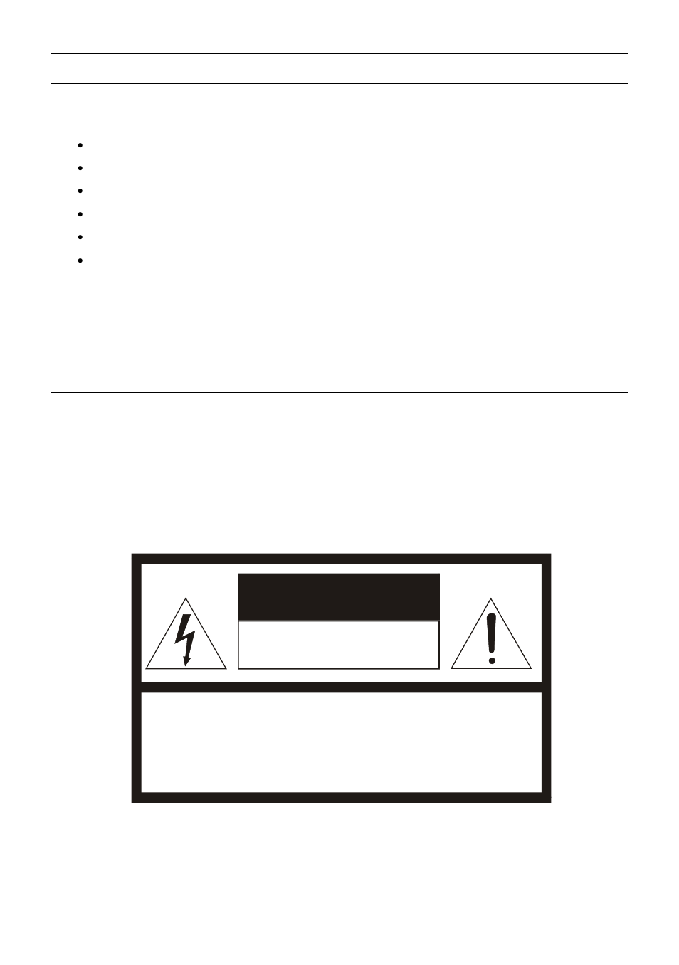 Risk of electric shock do not open | OpenEye OE2-E120 User Manual | Page 6 / 75