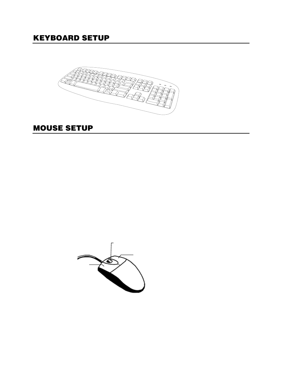 Keyboard setup, Mouse setup | OpenEye OE5 N-Series User Manual | Page 17 / 23