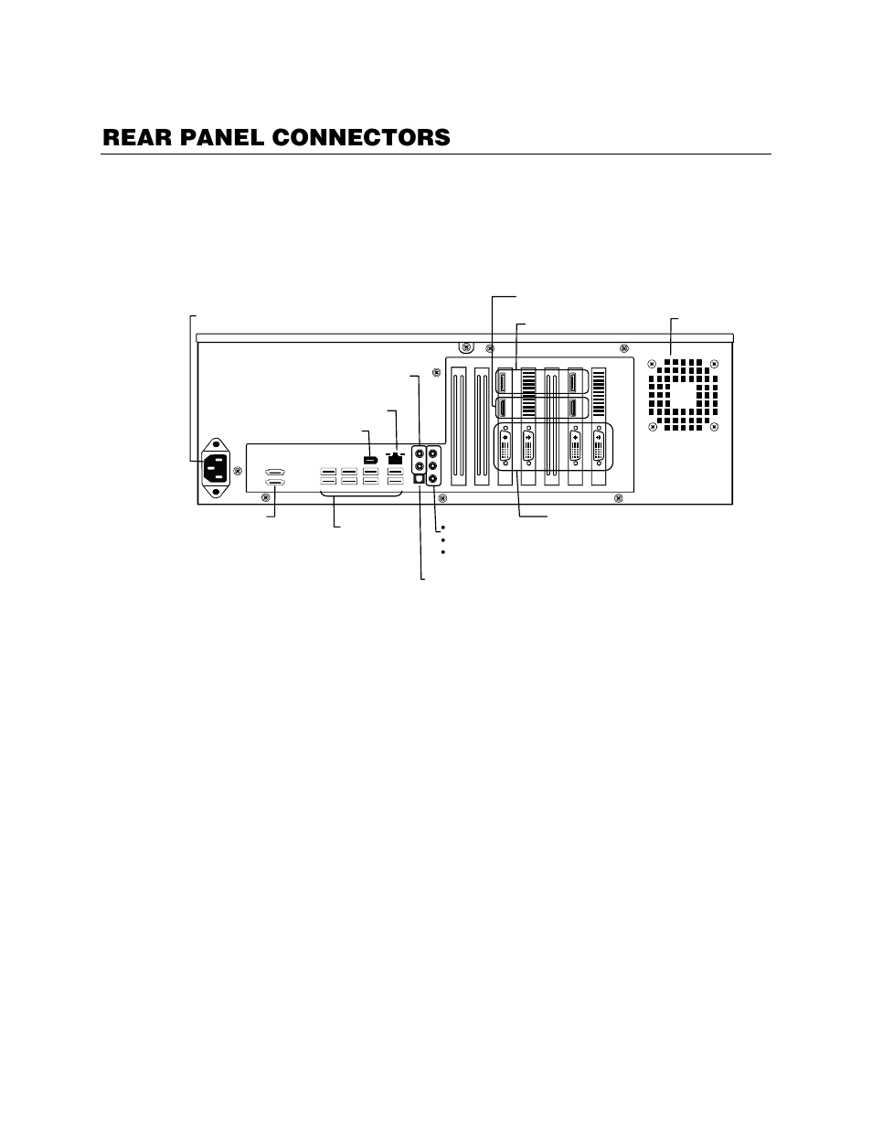 Rear panel connectors, 3u rear panel, R3 rear panel | OpenEye OE4 R-Series User Manual | Page 11 / 17