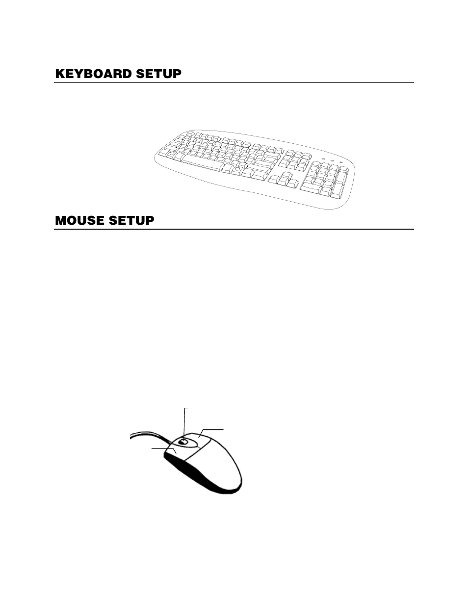 Keyboard setup, Mouse setup | OpenEye OE4 R-Series User Manual | Page 14 / 17