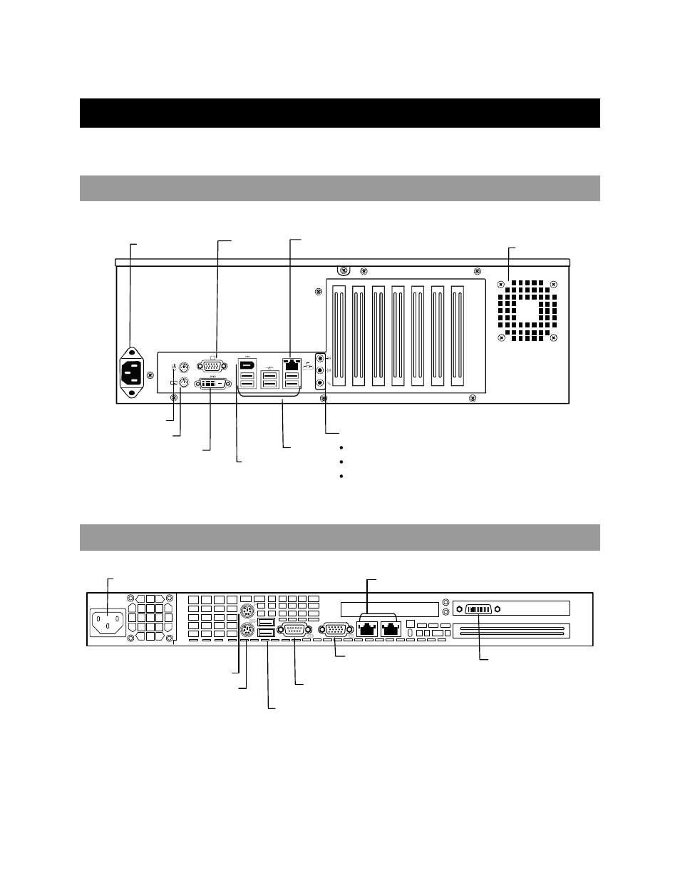 Rear panel connectors, N3 rear panel, N1 rear panel | OpenEye OE4 N-Series User Manual | Page 16 / 27