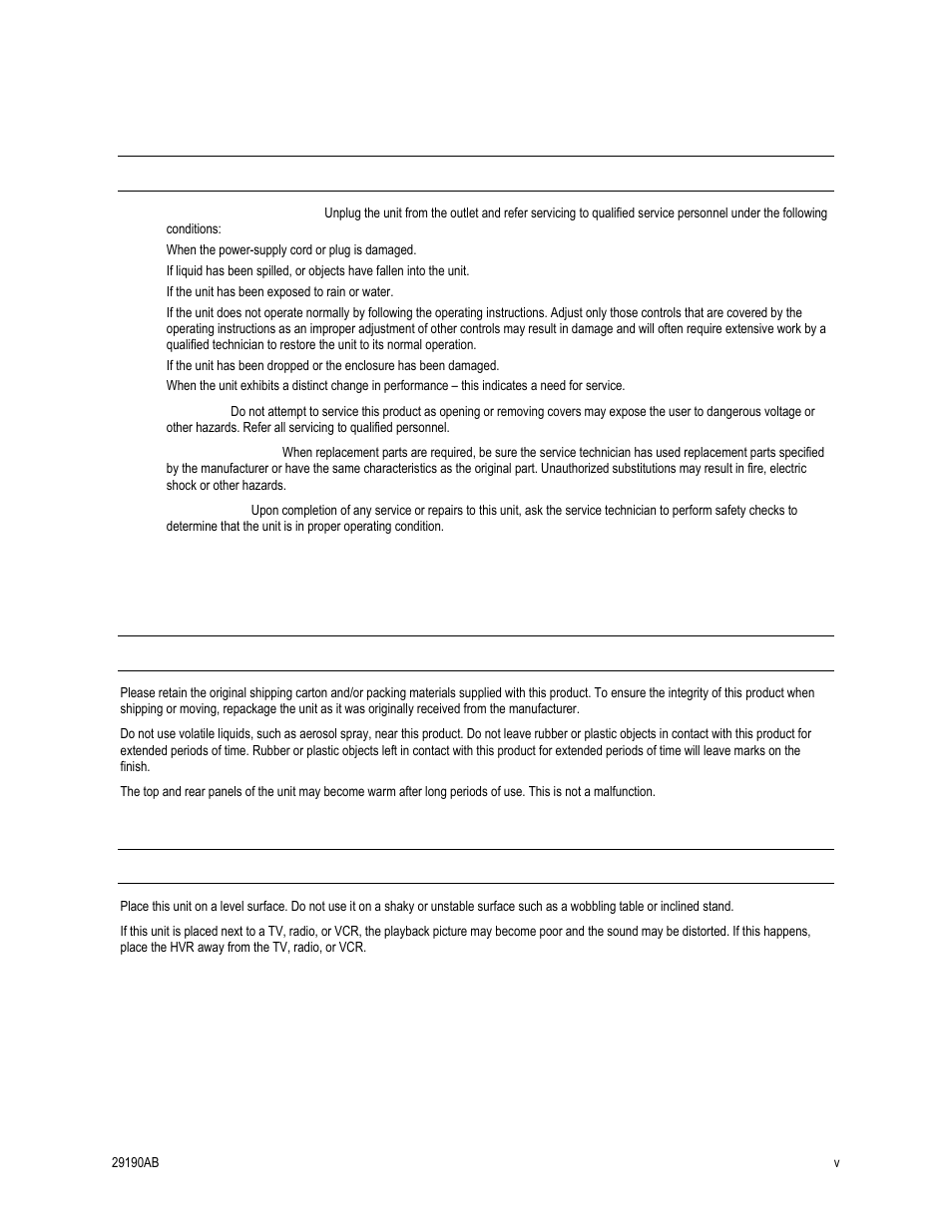 Important safeguards, continued | OpenEye OE4 User Manual | Page 5 / 42