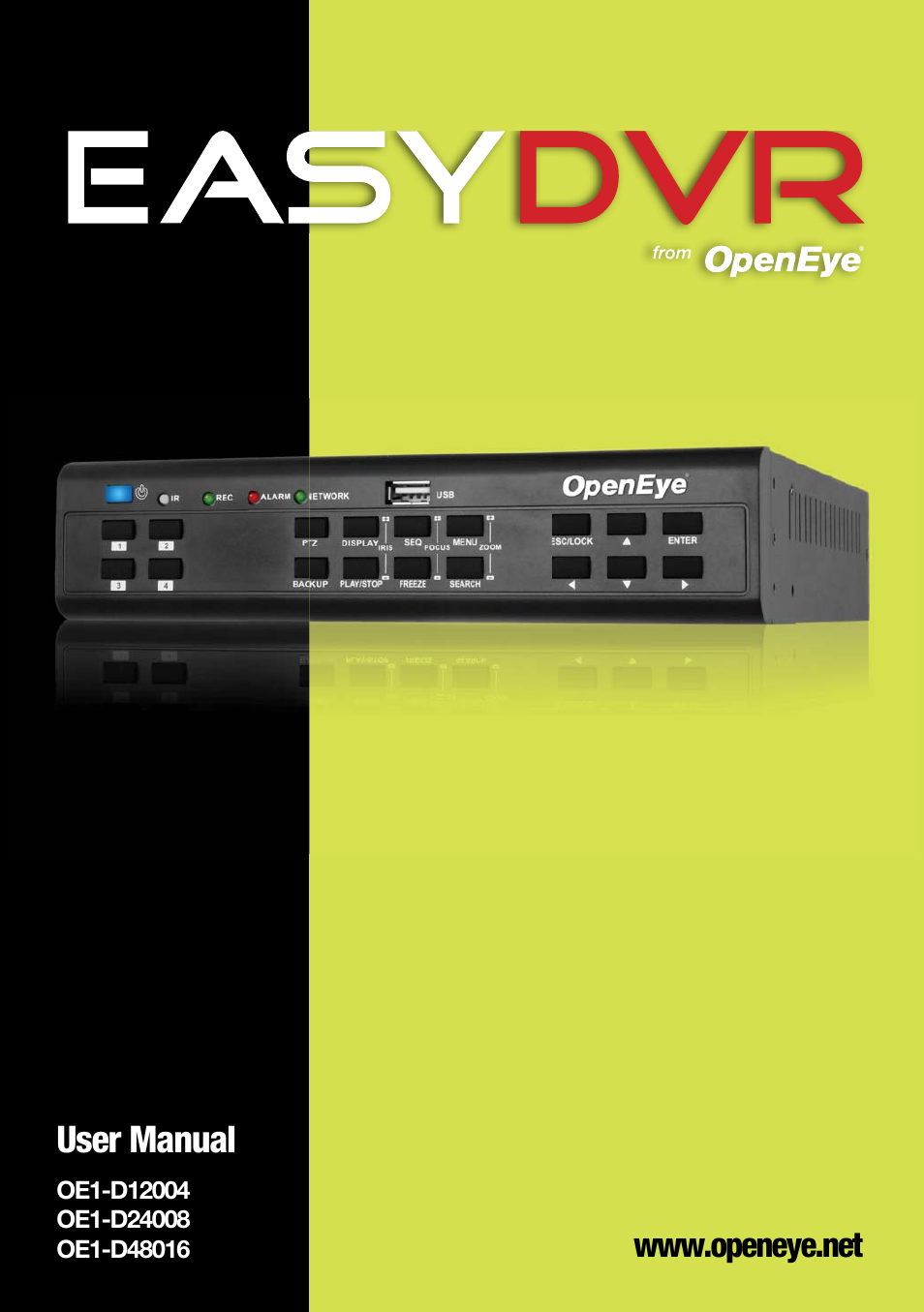 OpenEye EasyDVR User Manual | 90 pages