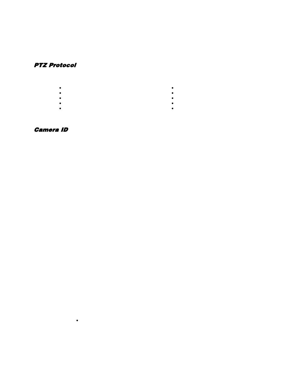 Ptz setup, Ptz protocol, Camera id | Adjust video, Camera name, Hidden, Copy settings | OpenEye EasyDVR User Manual | Page 40 / 90