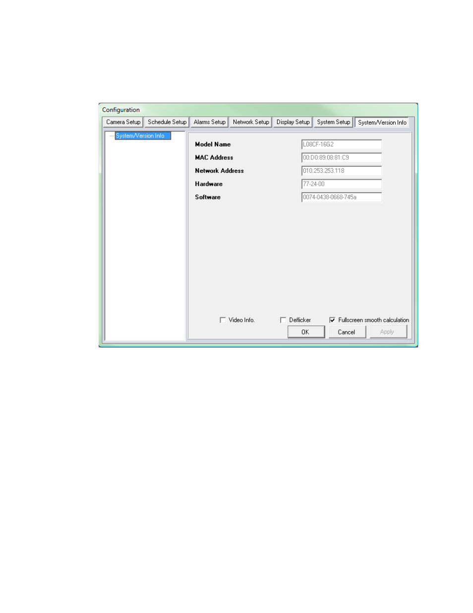 Configuration (setup menu) | OpenEye EasyDVR User Manual | Page 87 / 90