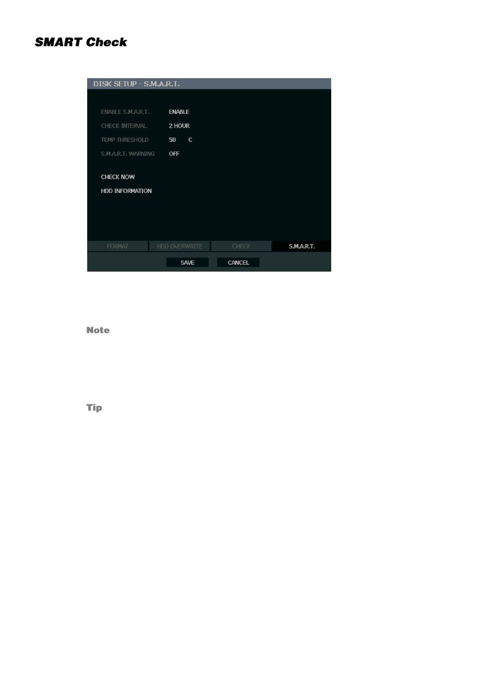 Smart check | OpenEye OE3 E-Series User Manual | Page 32 / 85