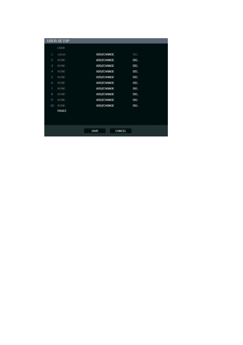 User setup | OpenEye OE3 E-Series User Manual | Page 33 / 85