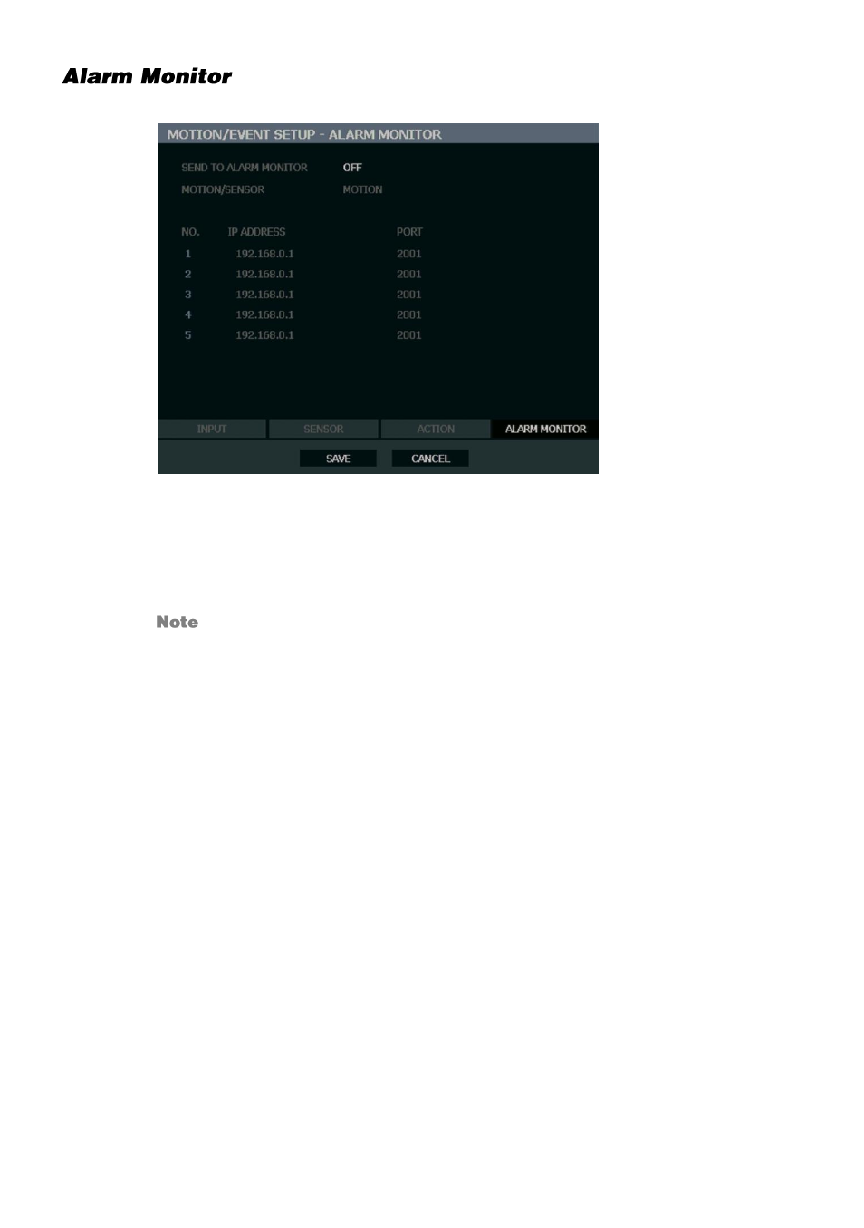 Alarm monitor | OpenEye OE3 E-Series User Manual | Page 49 / 85