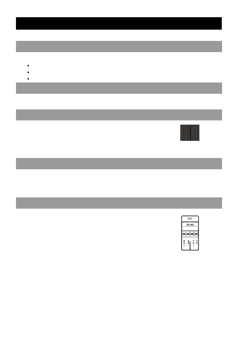 Connection guide, Connecting the monitor, Video inputs and looping outputs | Connecting to a network, Connecting audio, Connecting a ptz camera | OpenEye OE2-E480 User Manual | Page 20 / 72