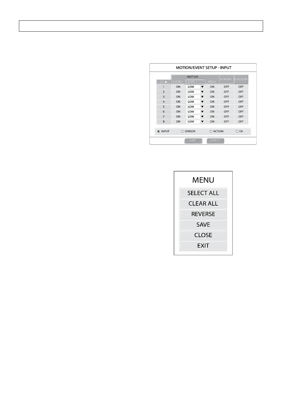 Motion detection recording | OpenEye OE2-E480 User Manual | Page 34 / 72