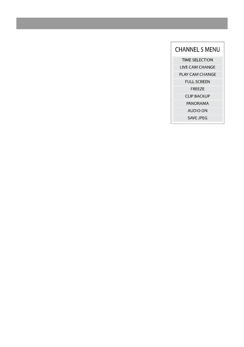 Search popup menu | OpenEye OE2-E480 User Manual | Page 42 / 72