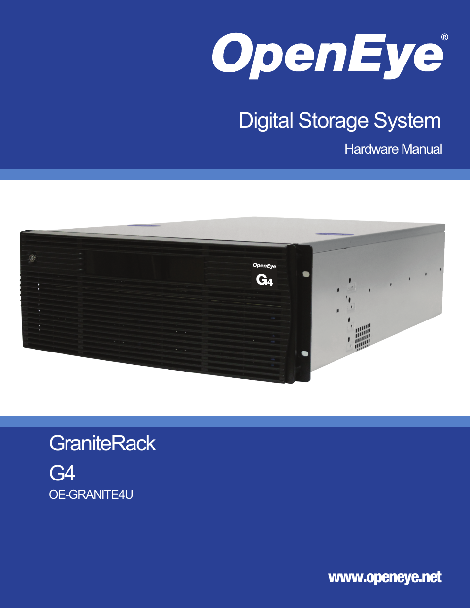 OpenEye G4 GraniteRack User Manual | 30 pages