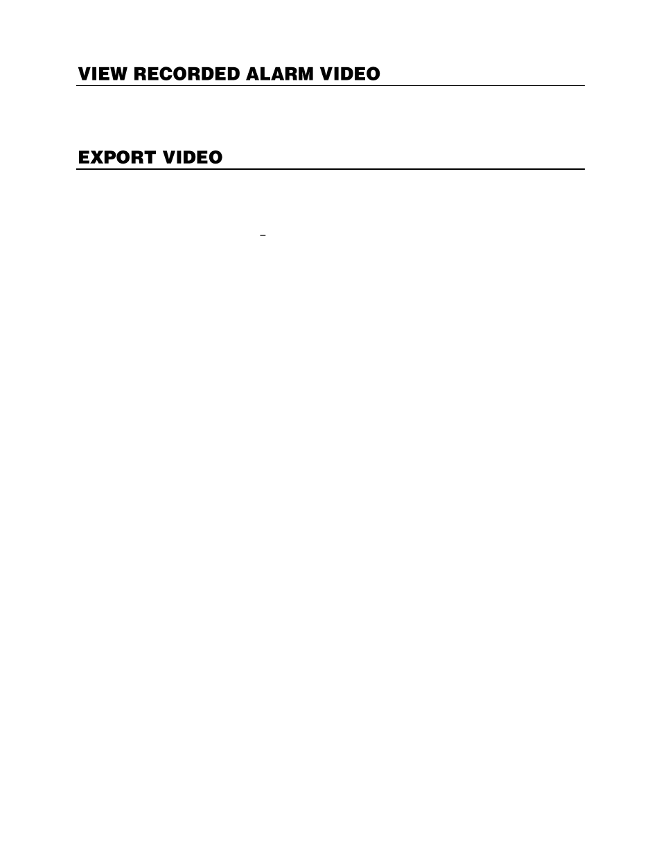 View recorded alarm video, Export video | OpenEye Gen6 RADIUS-PC User Manual | Page 65 / 70