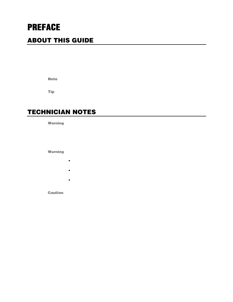 Preface, About this guide, Technician notes | OpenEye Gen6 RADIUS-PC User Manual | Page 7 / 70