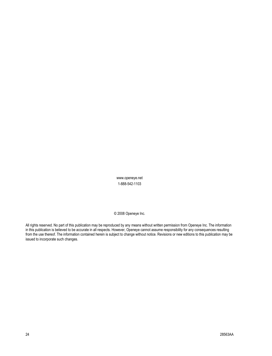 OpenEye CA-501J PTZ User Manual | Page 38 / 38