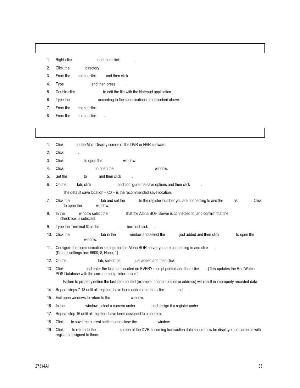 Dvr/nvr server side setup | OpenEye SW-RWTCP User Manual | Page 35 / 51