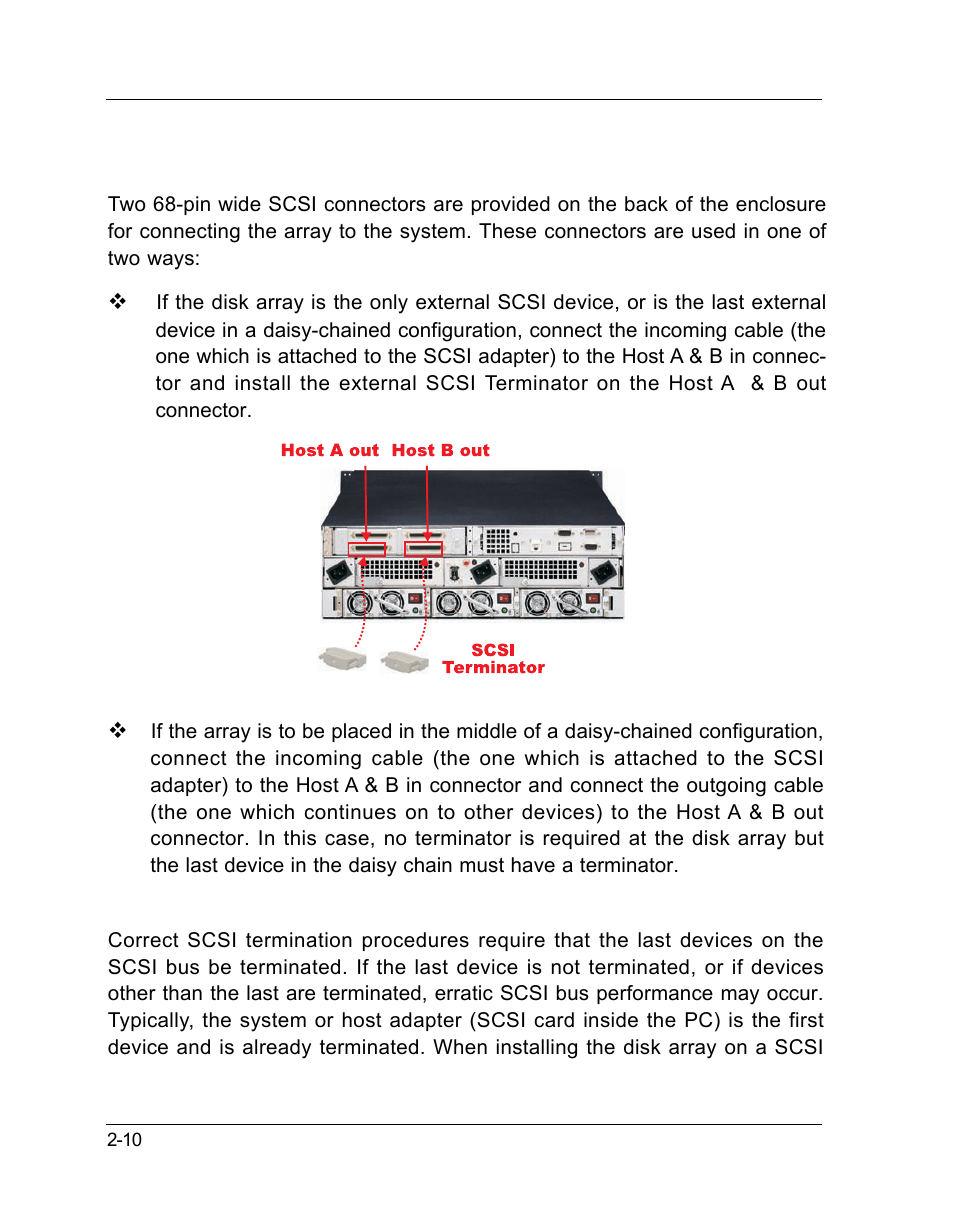 4 scsi termination | OpenEye GraniteRack 3U User Manual | Page 32 / 101