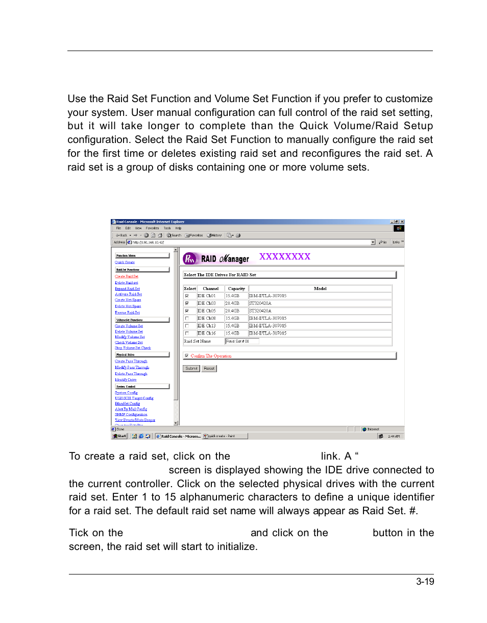 6 raid set functions | OpenEye GraniteRack 3U User Manual | Page 57 / 101