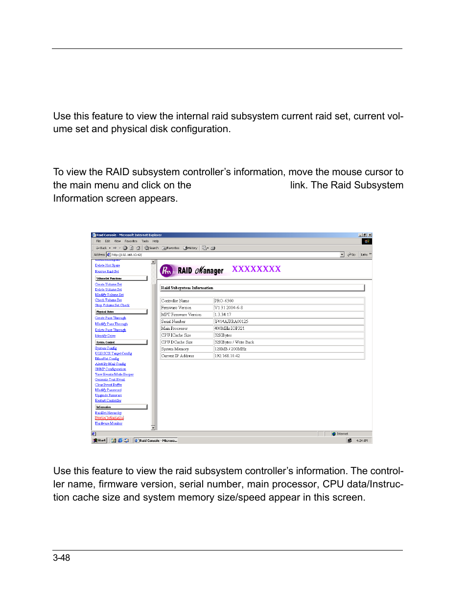 10 information menu | OpenEye GraniteRack 3U User Manual | Page 86 / 101