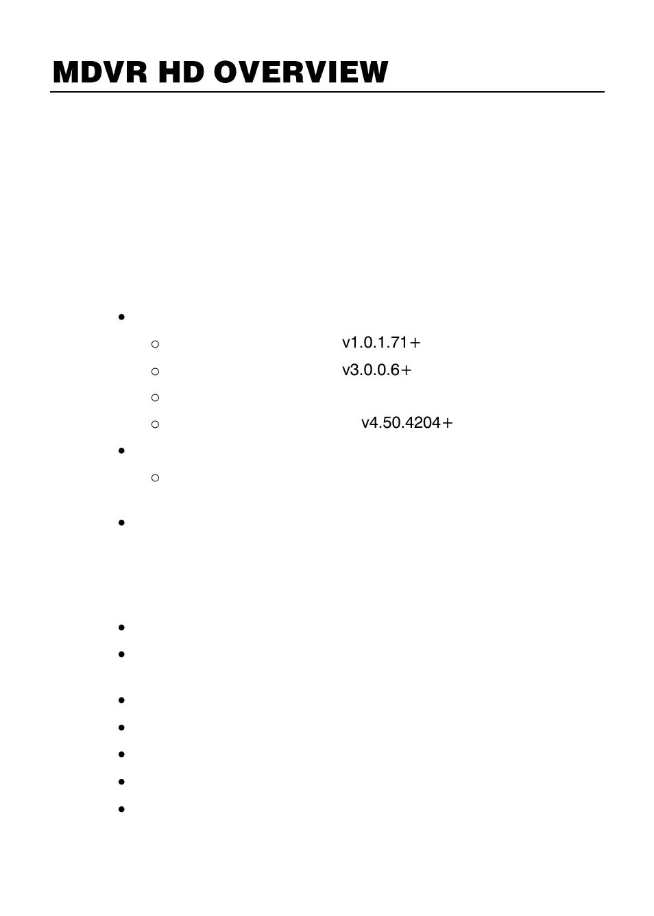 Minimum requirements, Application features | OpenEye iPad MDVR User Manual | Page 3 / 12