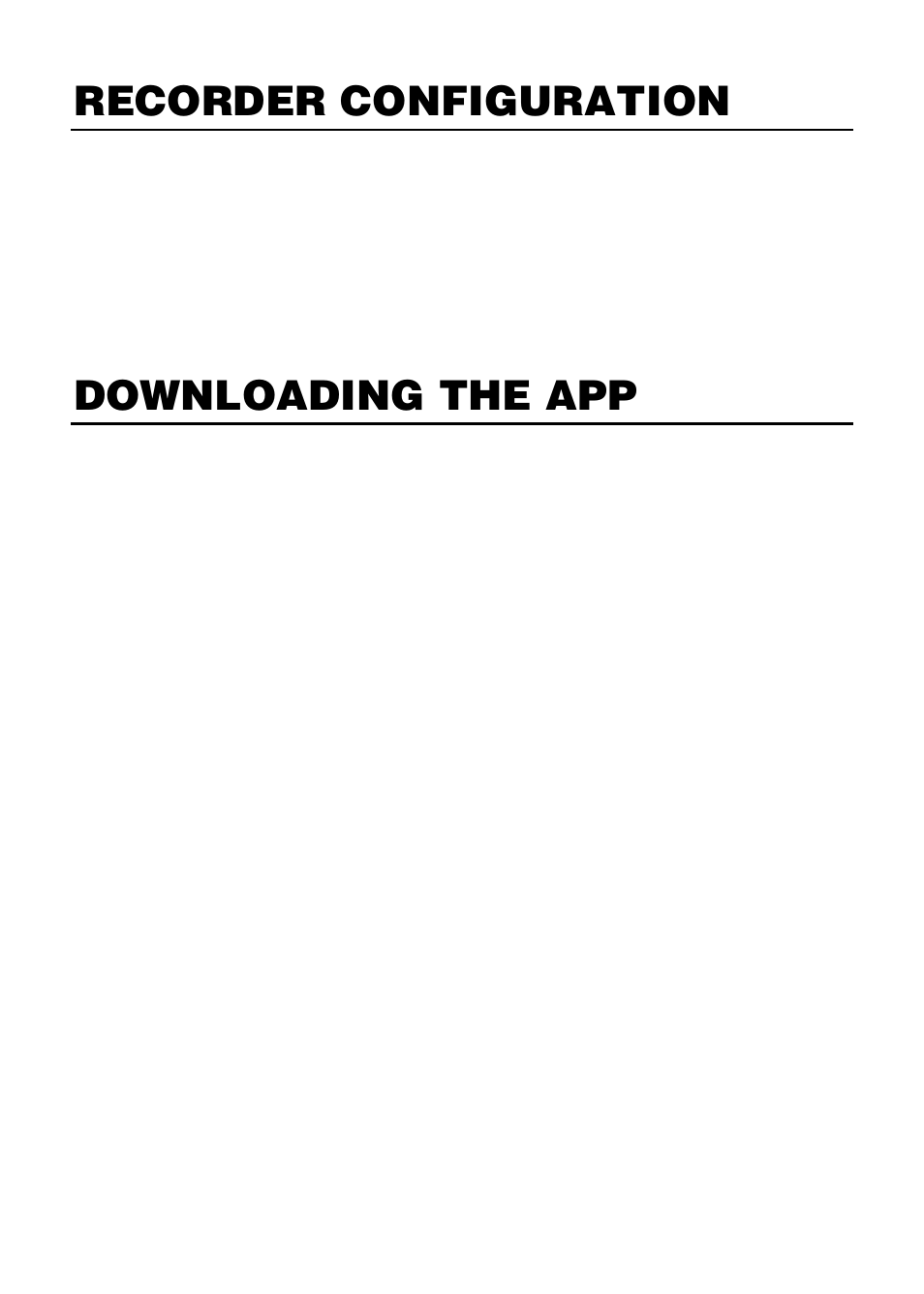 Recorder configuration, Downloading the app | OpenEye iPhone EasyMobile User Manual | Page 3 / 8