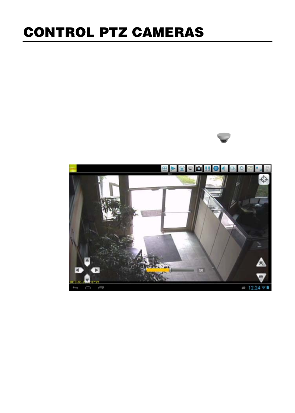 Control ptz cameras | OpenEye Android EasyMobile HD User Manual | Page 8 / 11